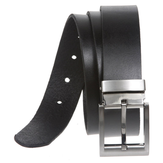 1 1/4" Clamp On Nickel Free Cut-to-Fit Top Grain Cowhide Plain Leather Belt