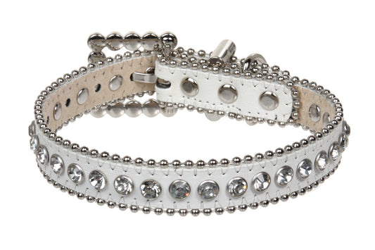 3/4" (20 mm) Metallic Rhinestone Dog Collar