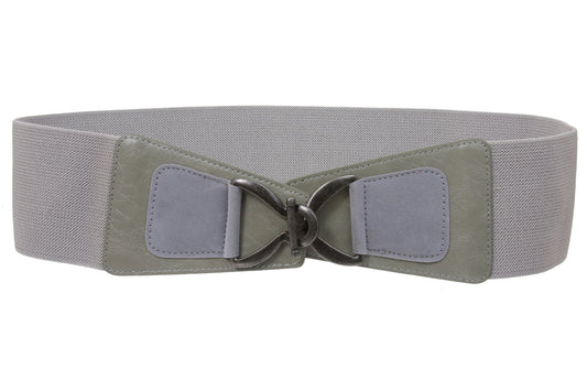 Women's 3" (75 mm) Wide High Waist Fashion Stretch Belt