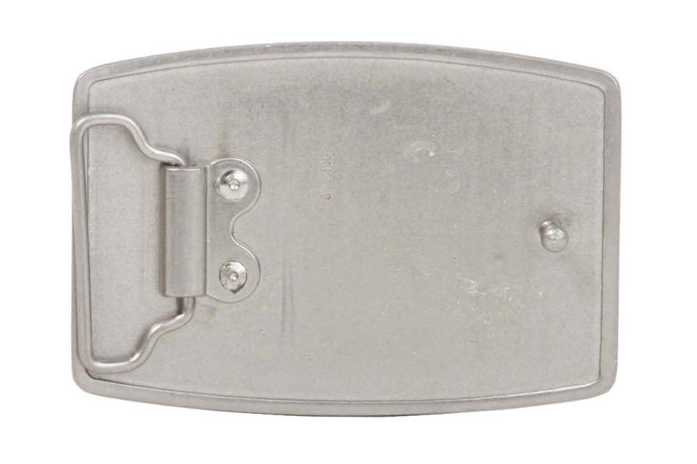 Rectangular Hammered Plain Belt Buckle