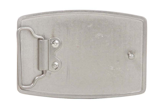 Rectangular Hammered Plain Belt Buckle