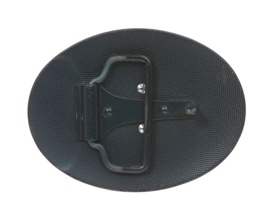 Oval Playing Cards Spades of Ace King Queen Belt Buckle