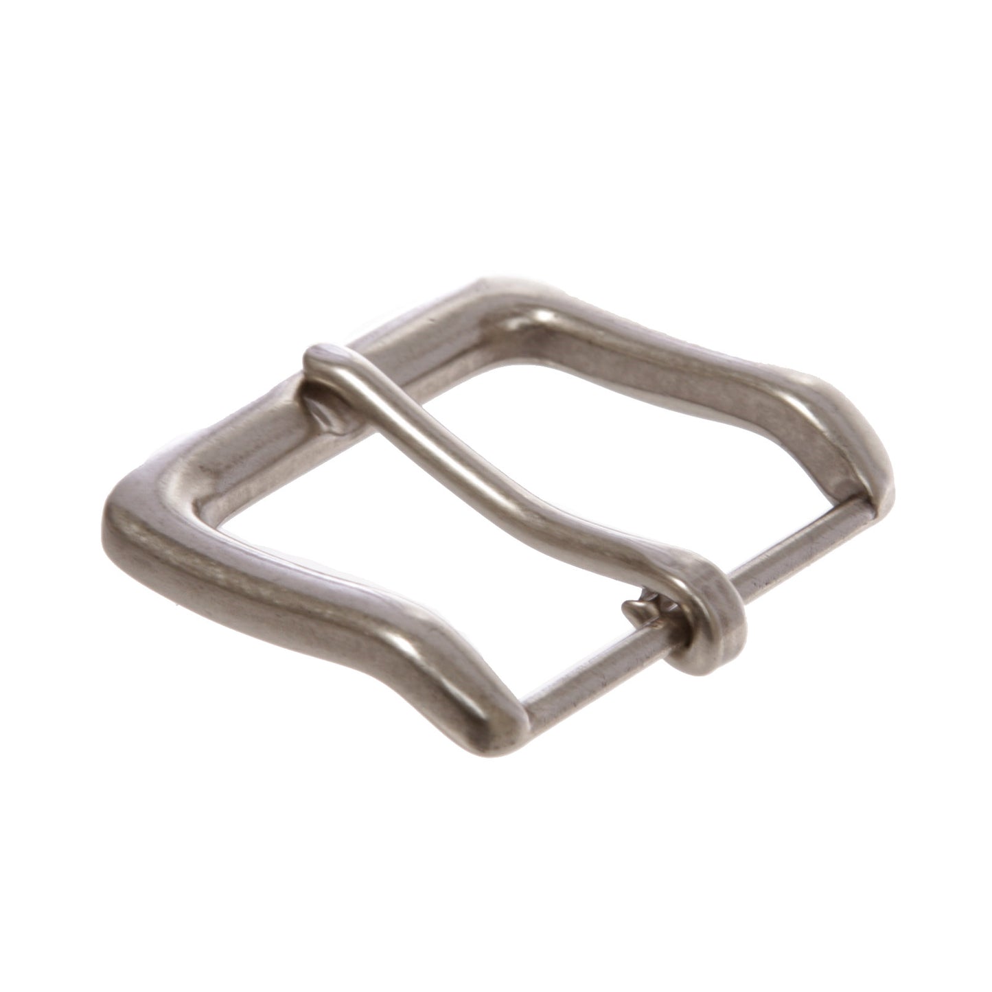 1 1/2" (38 mm) Single Prong Square Belt Buckle Antique Silver