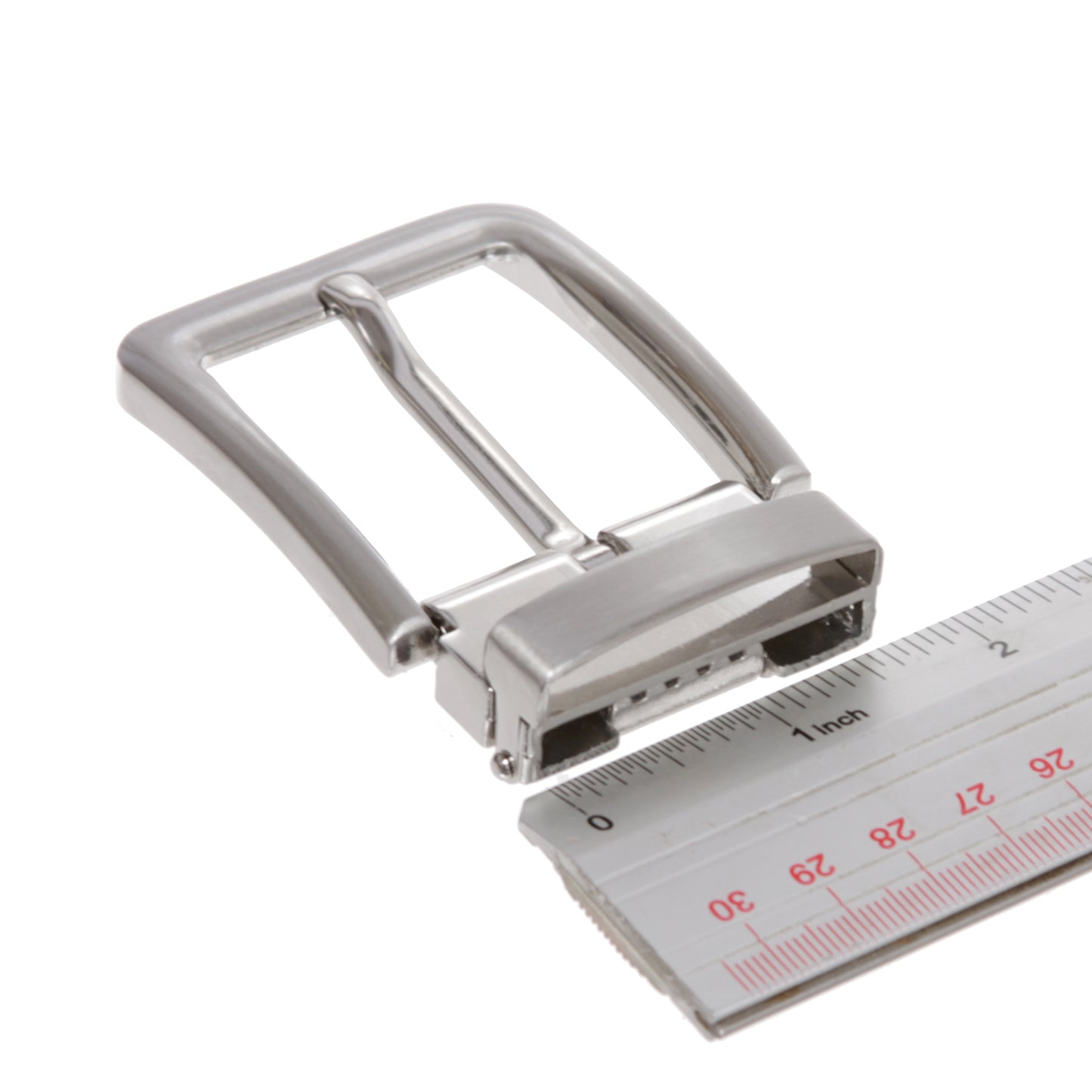 1 5/8" (40mm) Nickel Free Square Rectangular Clamp Belt Buckle