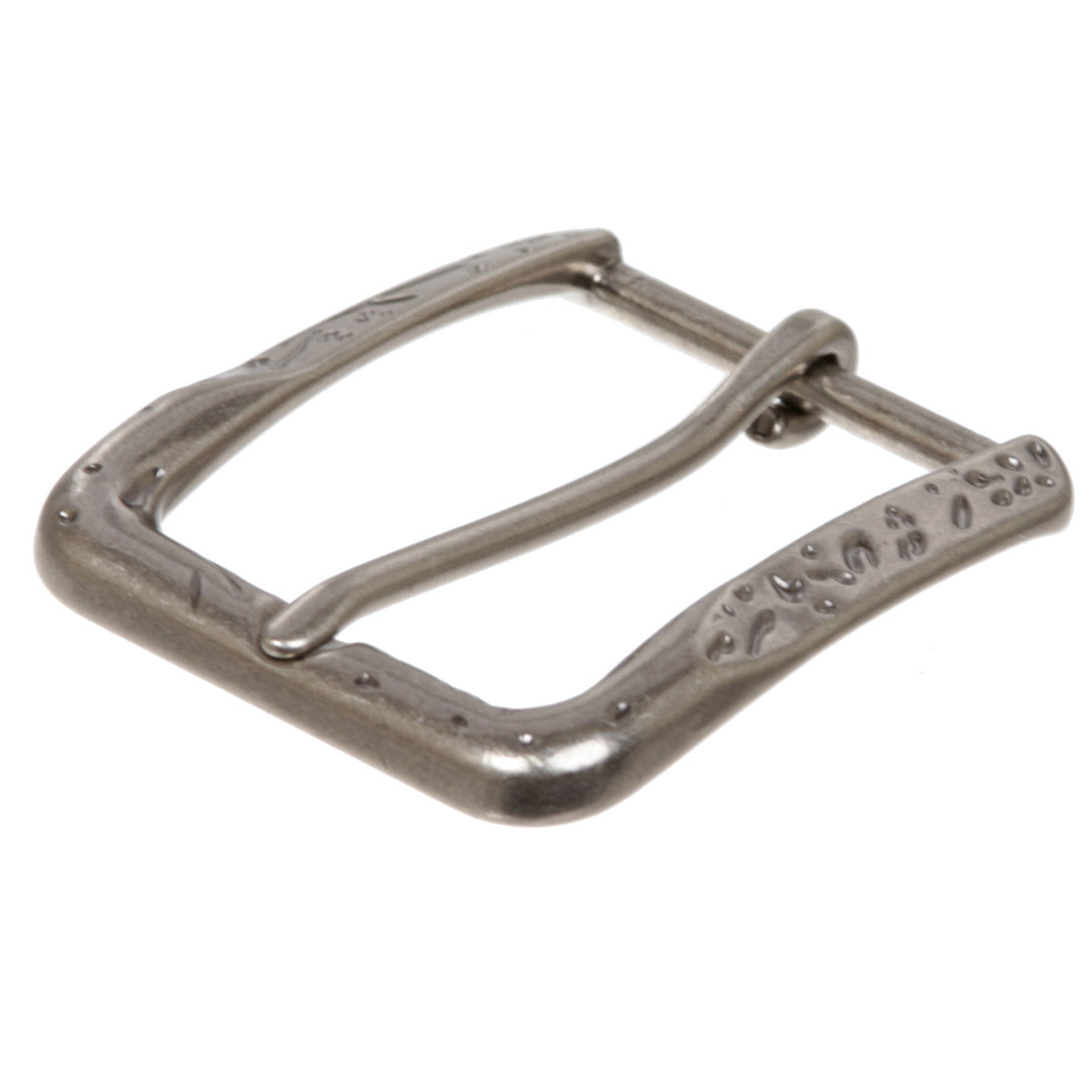 1 5/8" (39.5mm) Single Prong Hammered Rectangular Replacement Belt Buckle