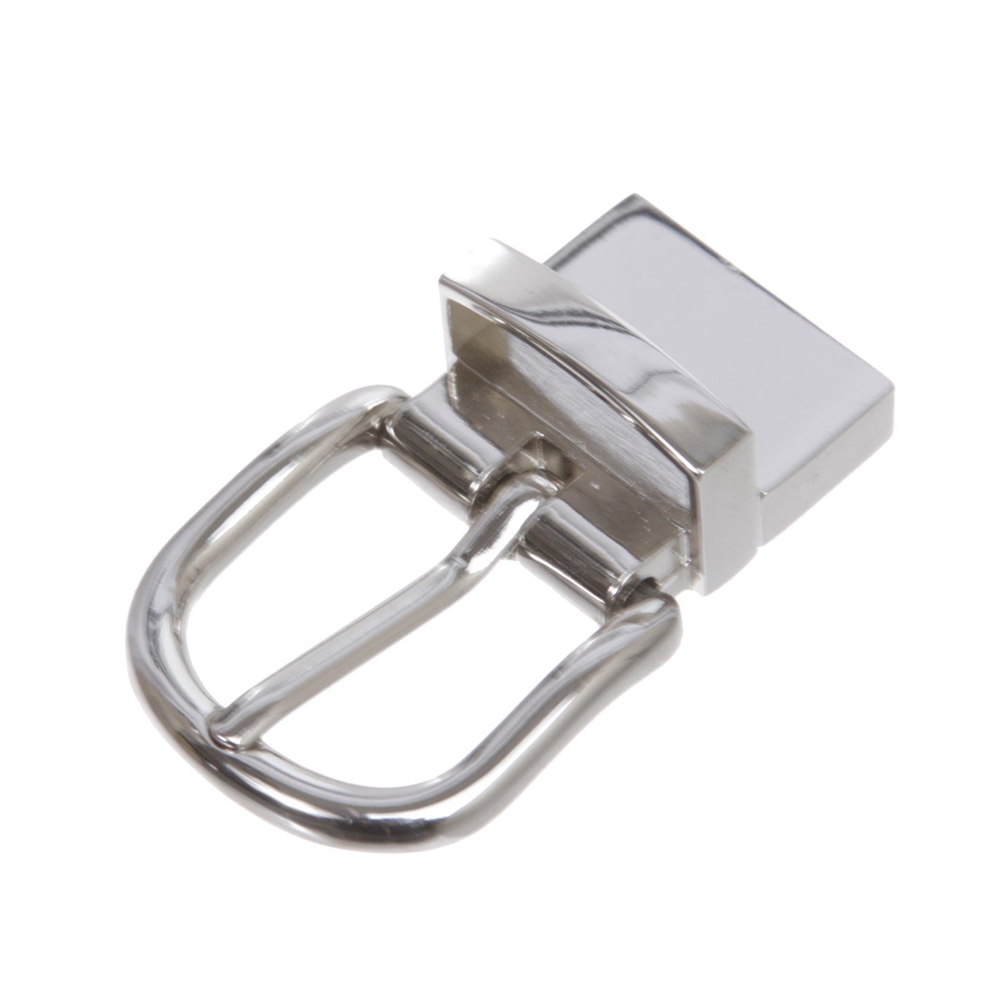 1" Reversible Silver Buckle with Screw Attachment – Fits 1 Inch Belt Straps