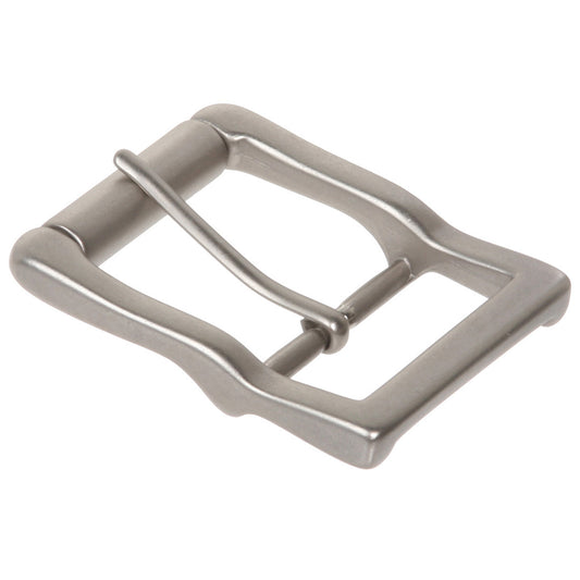1 5/8" (41 mm) Nickel Free Center Bar Single Prong Roller Belt Buckle