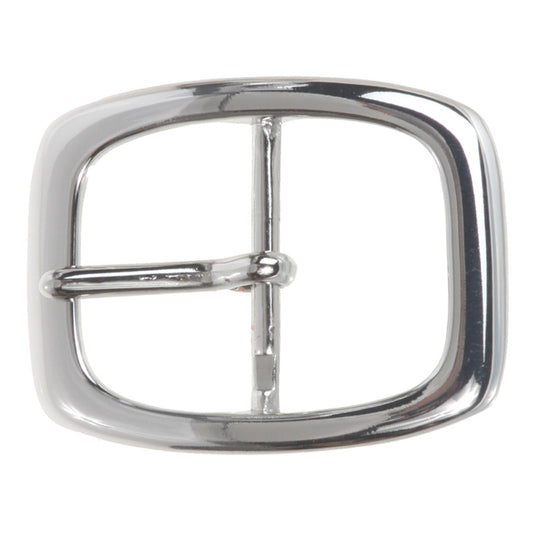 1 3/8" (36 mm) Nickel Free Single Prong Oval Center Bar Belt Buckle