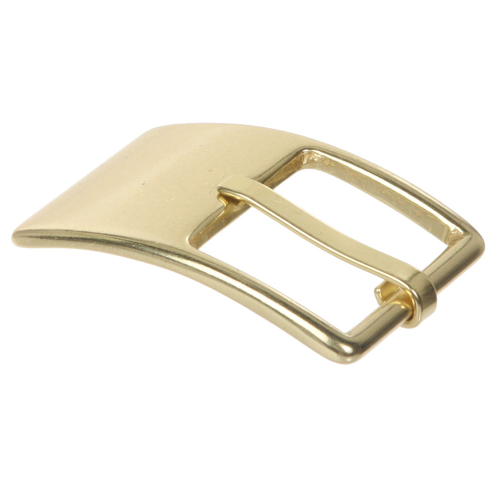 1 1/4" (33 mm) Nickel Free Single Prong Rectangular Solid Brass Belt Buckle