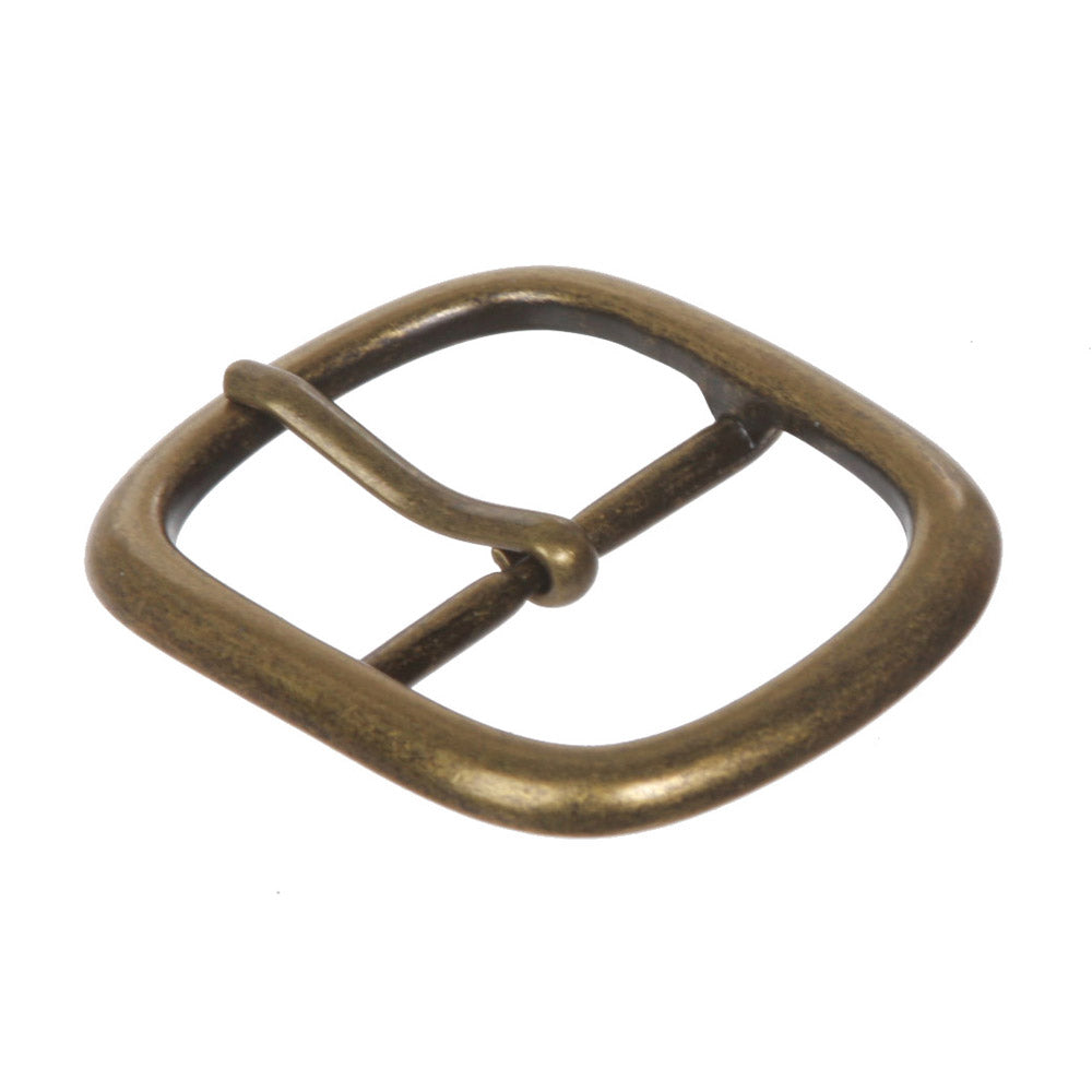 1 3/8" (34 mm) Nickel Free Center Bar Single Prong Oval Belt Buckle