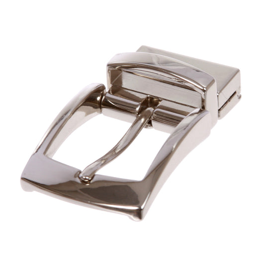 1 1/8 Inch (30 mm) Reversible Clamp Rectangular Belt Buckle