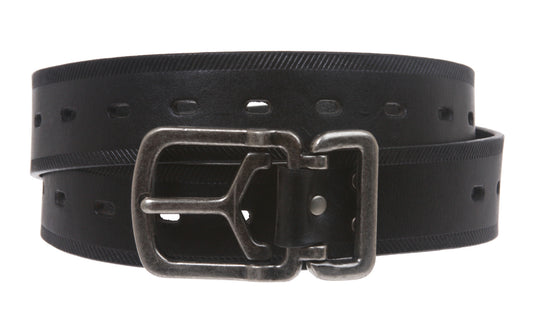 Mens Oil Tanned Genuine Leather Jean Belt