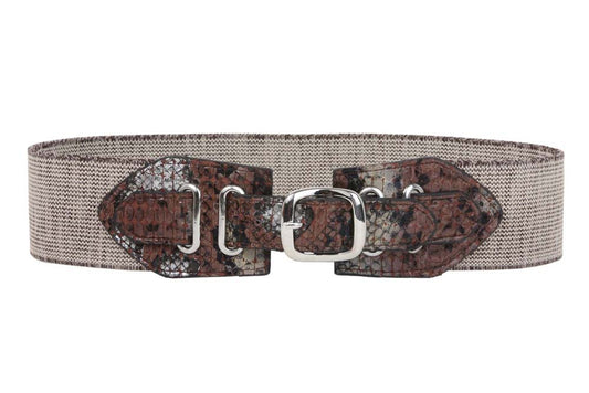CHINESE LAUNDRY Ladies 2 1/2" Wide Stretch High Waist Elastic Belt