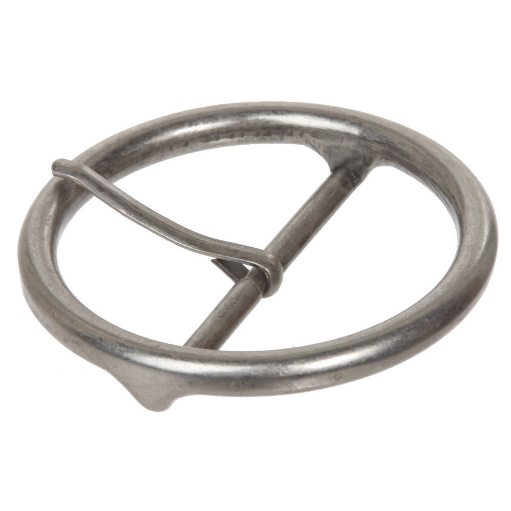2 3/8" (60 mm) Single Prong Round Circle Center Bar Belt Buckle