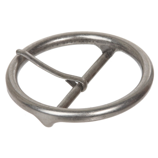 2 3/8" (60 mm) Single Prong Round Circle Center Bar Belt Buckle