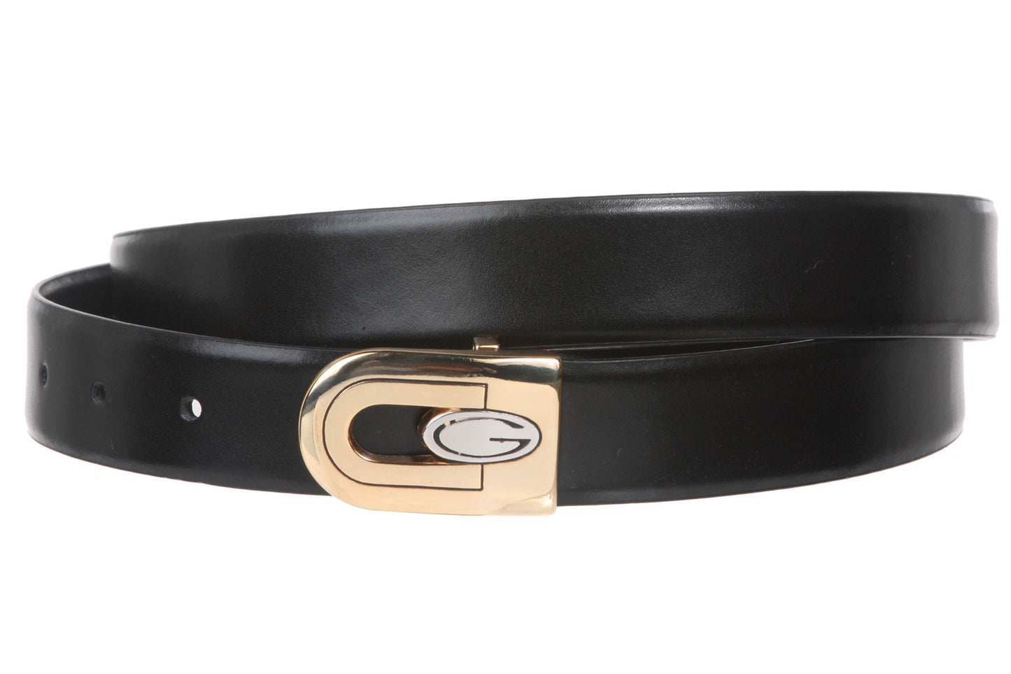 Men's 1 1/8" Black Cut-To-Fit One-Size-Fits-All Feather Edged Plain Leather Dress Belt