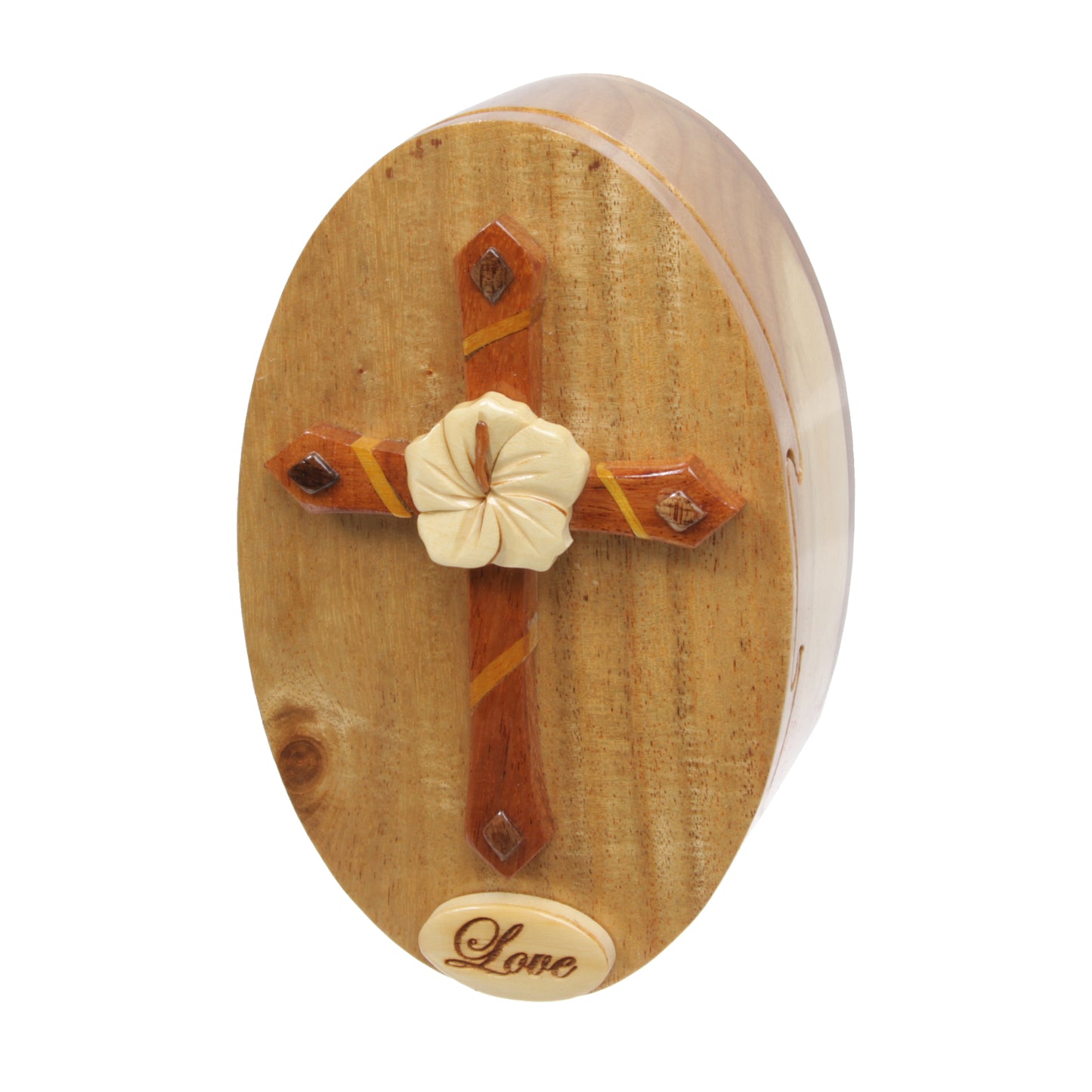 Handcrafted Wooden Cross Puzzle Secret Box ?€? Love Engraved Keepsake