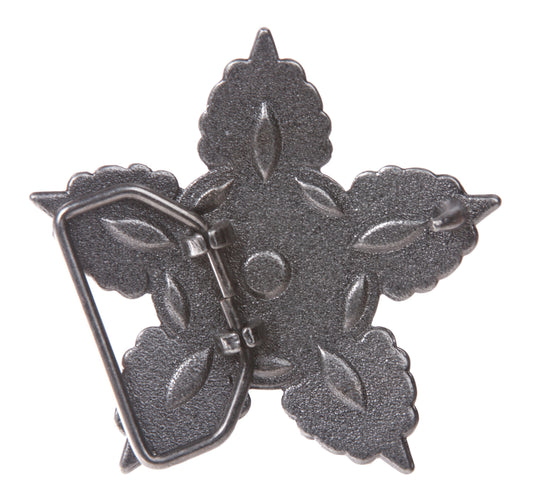 Five Petals Pink Rhinestone Flower Belt Buckle