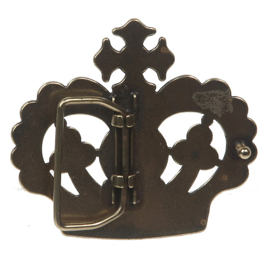Rhinestone Crown Belt Buckle
