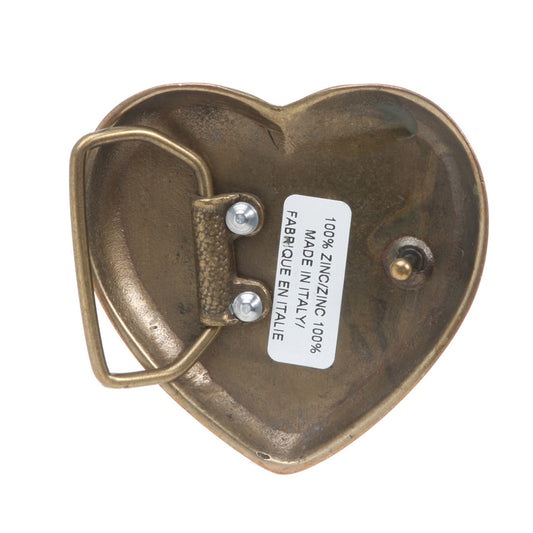 Engraved Heart Belt Buckle