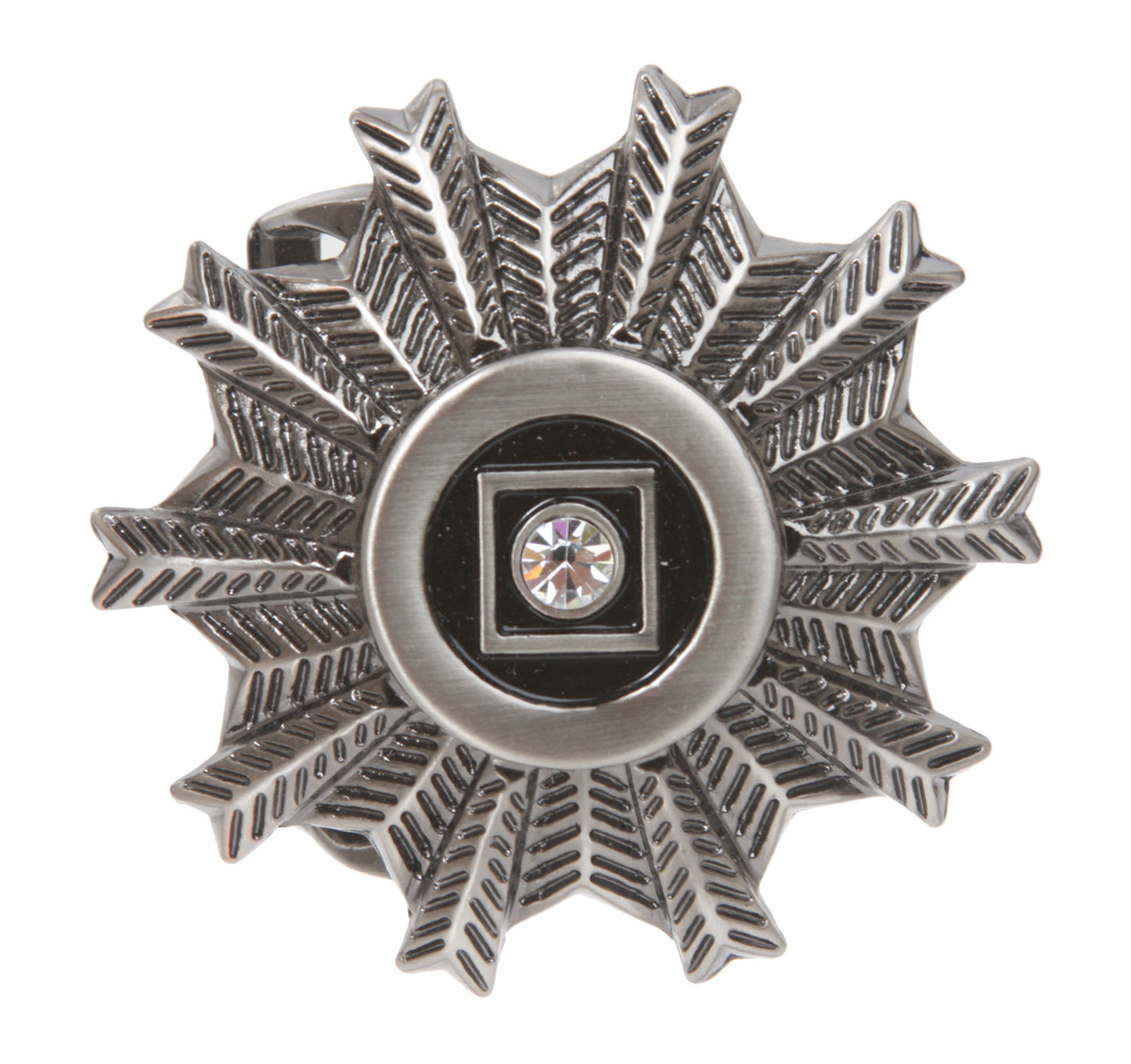 Rhinestone Flower Belt Buckle