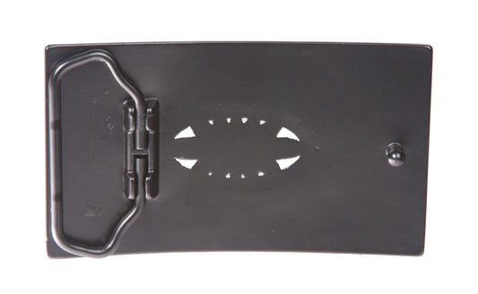 Rectangular Rhinestone Flower Belt Buckle