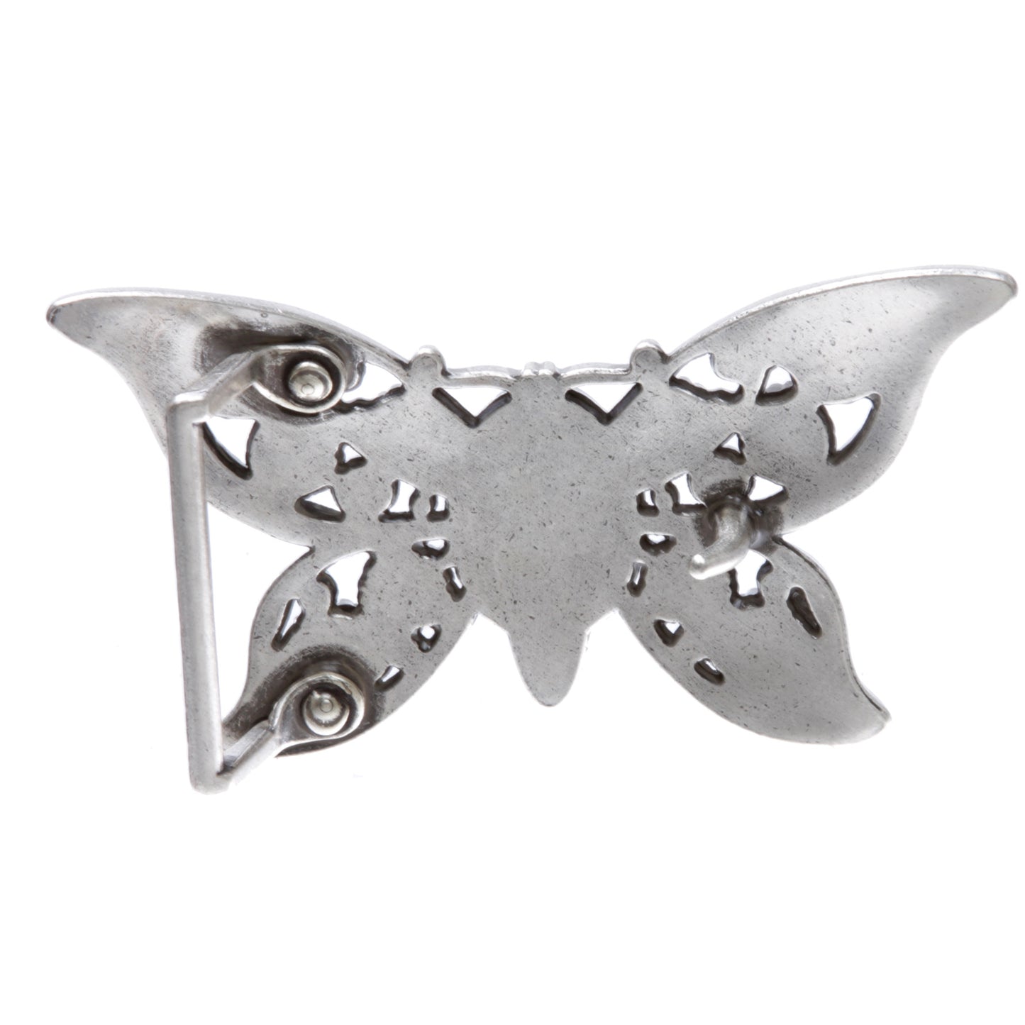 Perforated Turquoise Stone Butterfly Belt Buckle
