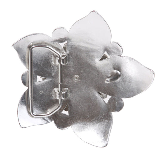 Rhinestone Flower Belt Buckle