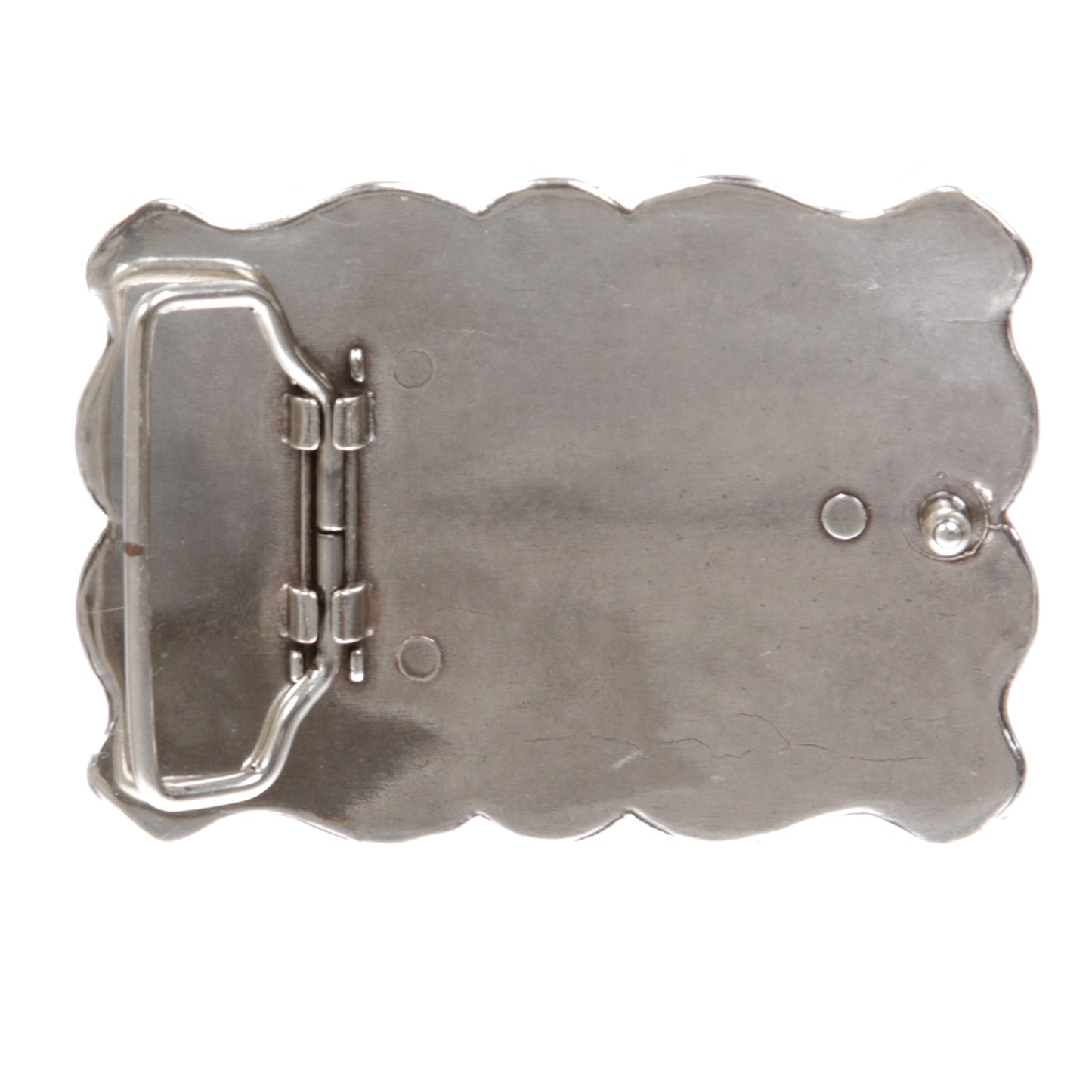 Rectangular Western Belt Buckle with Turquoise Stone