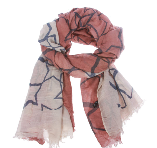 Womens Star Patent Light Weight Wide Shawl Wrap cotton Scarf