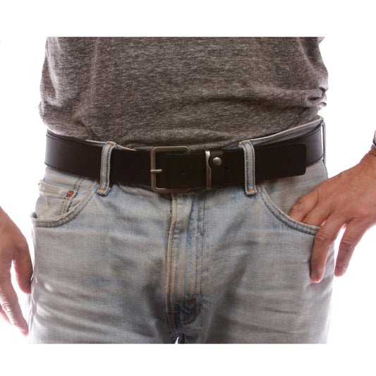 Men's Italian Leather Casual Jean Belt
