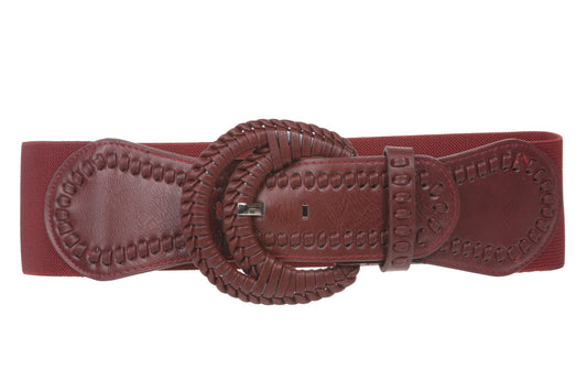 3" Wide High Waist Fashion Stretch Belt