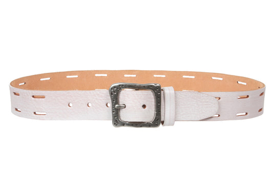 Snap On 1 1/2" Soft Hand Genuine Leather Casual Belt