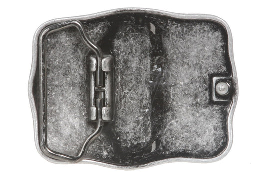 Western Flower Engraved Belt Buckle