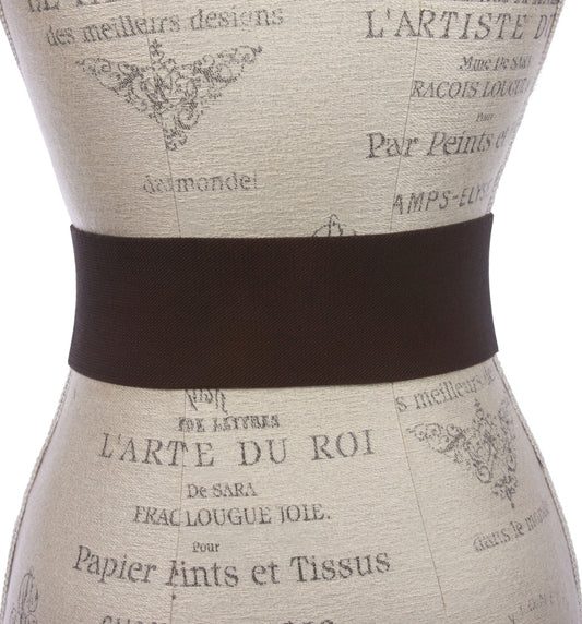 Women's 3" Wide High Waist Braided Fashion Stretch Belt