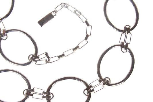 2" Oval Metal Chain Belt