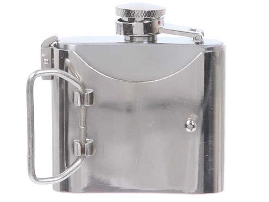 Rhinestone Marijuana Flask Belt Buckle