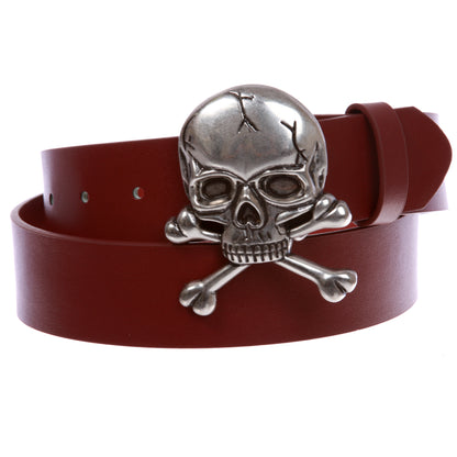 Skull and Cross Bone Pirate Halloween Costume Belt Multi-Color Options