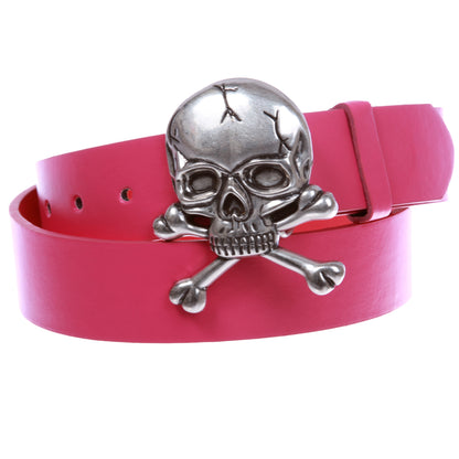 Skull and Cross Bone Pirate Halloween Costume Belt Multi-Color Options