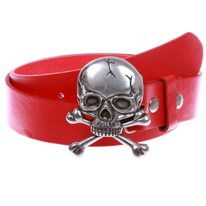 Skull and Cross Bone Pirate Halloween Costume Belt Multi-Color Options