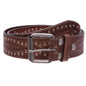 Embossed Vintage Cowhide Thick Leather Riveted Nailhead Studded Casual Jean Belt