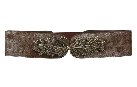 2 3/4" Leaf Hook buckle High Waist Stretch Belt