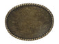 Western Plain Oval Hammered Vintage Belt Buckle