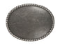 Western Plain Oval Hammered Vintage Belt Buckle