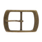 1 5/8" Center Bar Oval Belt Buckle – Zinc Alloy Single Prong Buckle for Leather Belts (40mm Strap Width)