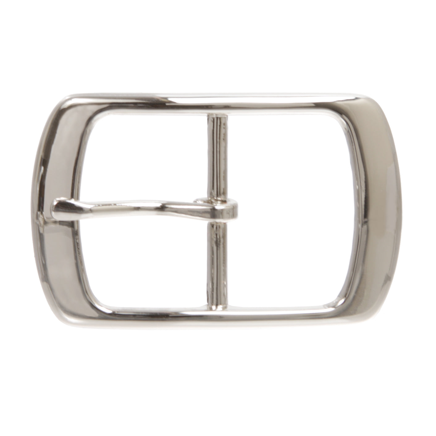1 5/8" Center Bar Oval Belt Buckle – Zinc Alloy Single Prong Buckle for Leather Belts (40mm Strap Width)