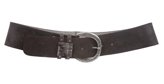 Womens 2 1/4" Wide Contour Solid Leather Belt