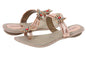 Womens JOHN FASHION Metallic Embroidery Butterfly Beads Sandal