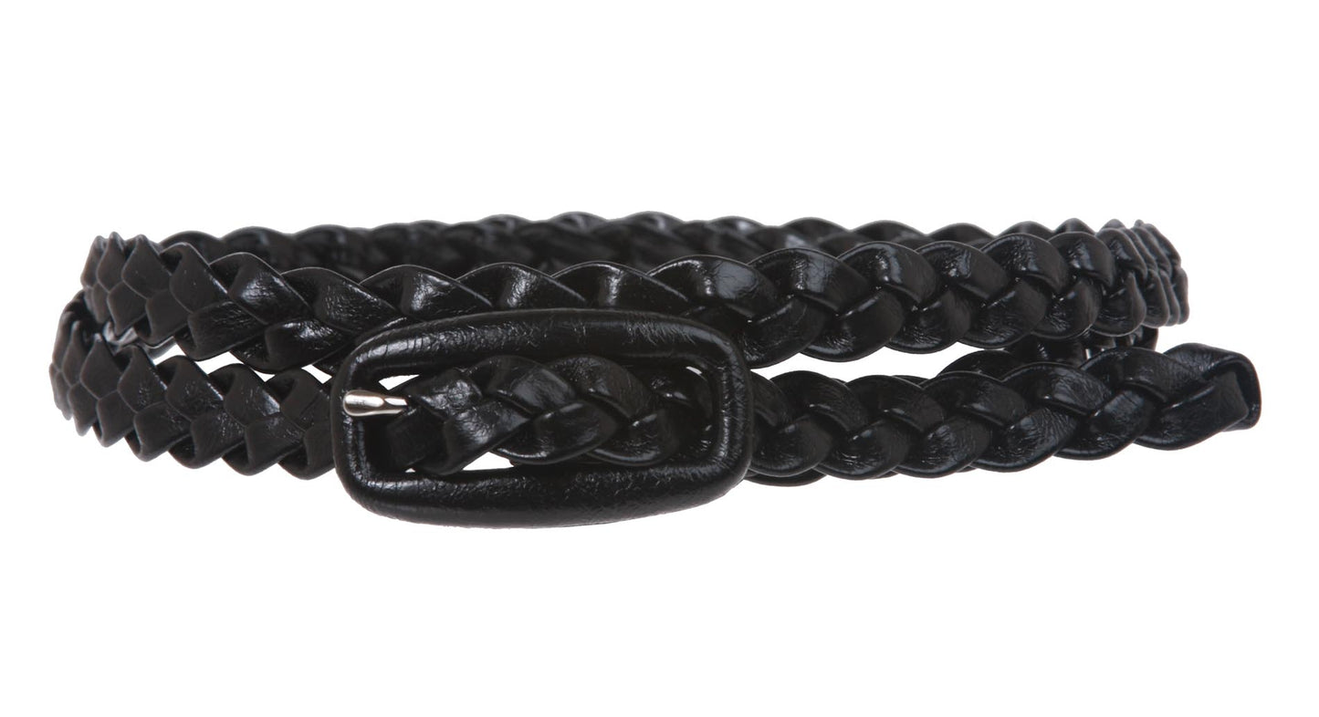 1/2 Inch Braided Skinny Belt