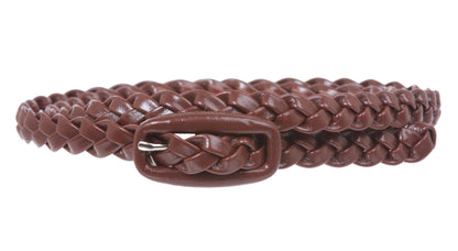 1/2 Inch Braided Skinny Belt